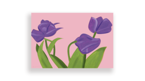 Alex Katz | Purple Tulips 1, 2021