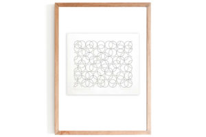 Bridget Riley Framed Composition With Circles 5