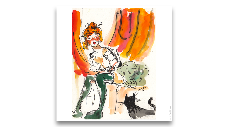 Cat-Faulkner-Egon’s-Mews–watercolour-and-ink-pen-15.2cm–x-20.2-cm