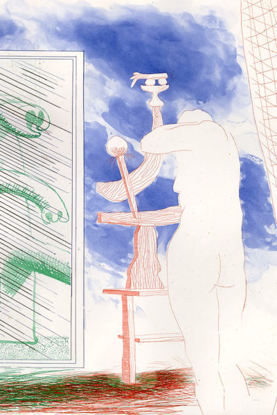David Hockney | A Picture of Ourselves, 1976-1977