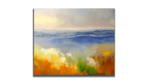 Sunset in Monferrato 100 x 80 cms. Oil on canvas 2019