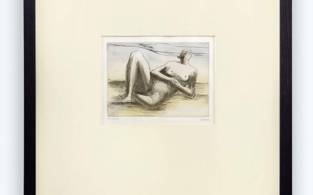 MOORE,-Henry-THE-RECLINING-FIGURE-framed