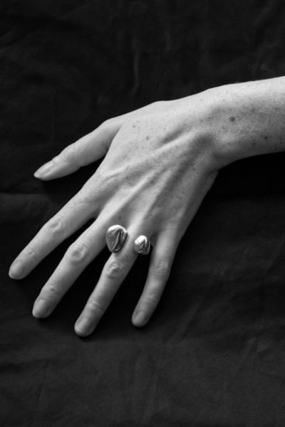 The Ring of Two Voices in Eco Silver - The Whisper Gallery