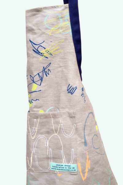 Lizzie Weir’s Linen Apron Collection Limited Edition comes from vibrant and earthy pigments