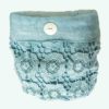 The-Whisper-Gallery-Pistachio-Blue-linen-basket,-hand-finished-natural-mother-of-pearl-buttons-in-the-Renaissance-town-of-Carpi,-south-of-Verona-&-North-of-Florence