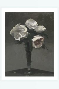 White Roses After Fantin Latour by Chris Kettle