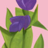 Alex Katz | Purple Tulips 2 from the Flowers Portfolio