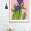 Alex Katz | Purple Tulips 2 from the Flowers Portfolio