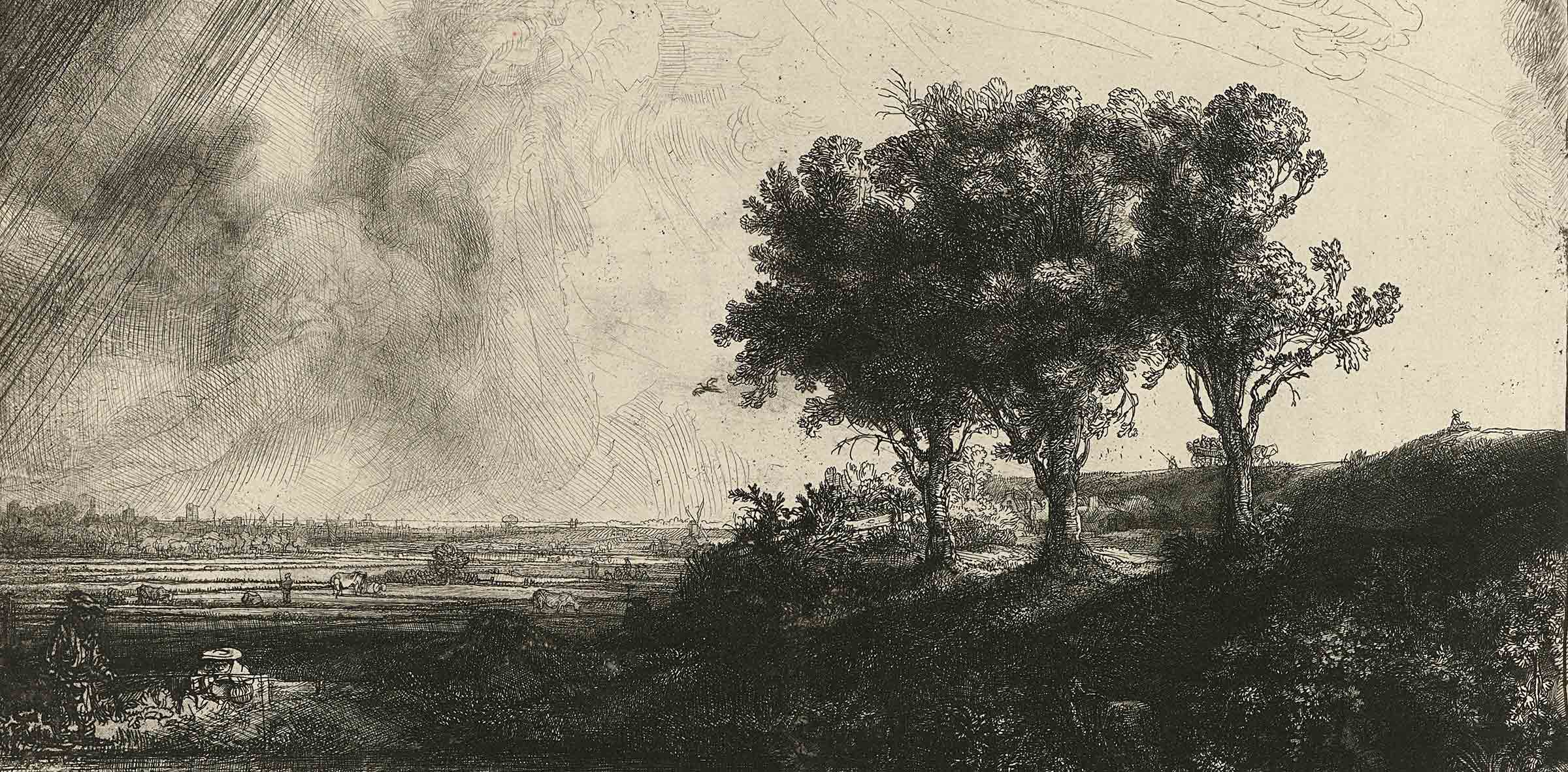 Rembrandt van Rijn, The Three Trees, 1643